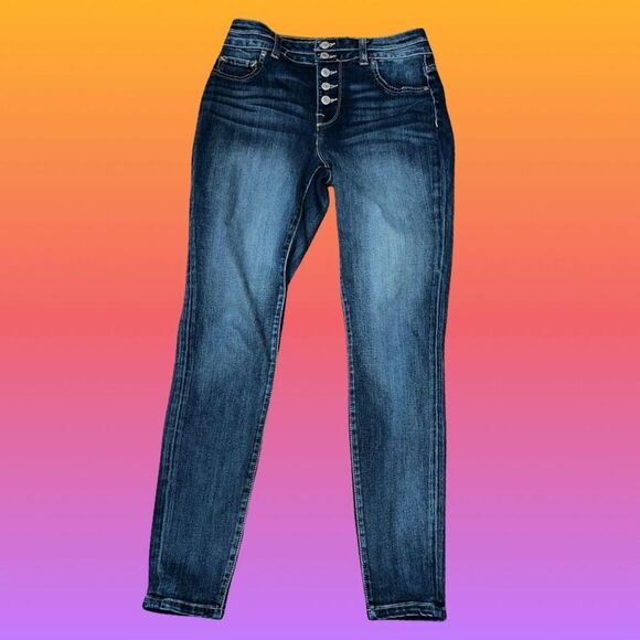 Maurices Button Fly High Rise Jeans Size Small 28x29 #1 - Picture 4 of 5